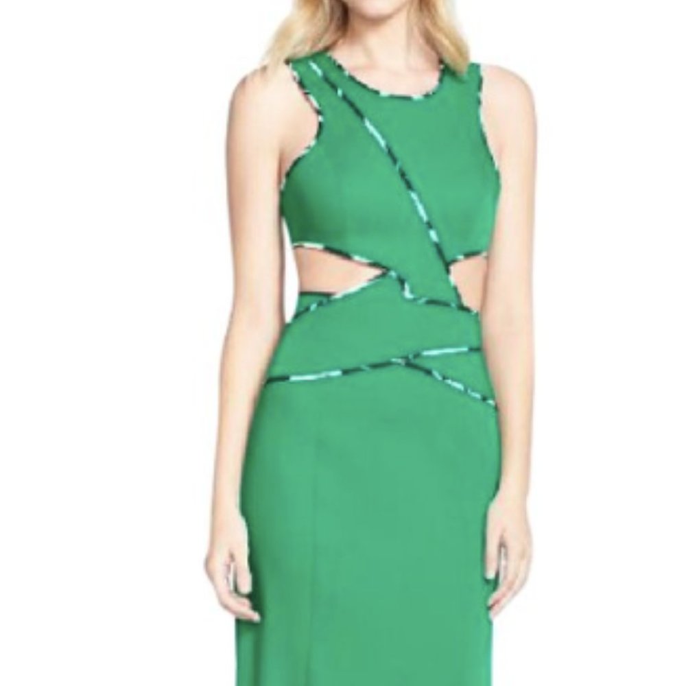 BCBG Green Evening Dress